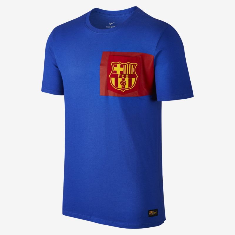 Nike FC Barcelona Crest Tee "blue" + darček z nášho obchodu grátis!