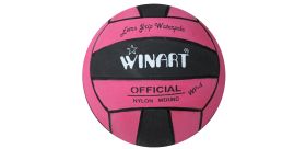 Winart Water polo ball ružová-čierna-ružová