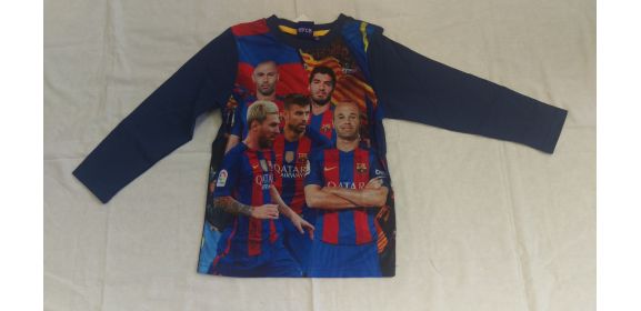Detské tričko FC Barcelona s dlhým rukávom "Players"