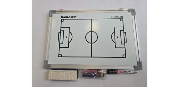 Magnetická taktická tabuľa na futbal Winart - 30 x 45 cm