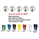 Akciový balík - 20ks Mizuno štulpne + 5ks Joma Gioco futb.lopta