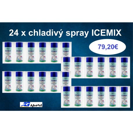 Chladivý sprej ICEMIX - SET 24 KUSOV !!!