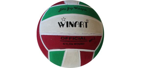 Winart water polo ball zelená/biela/červená
